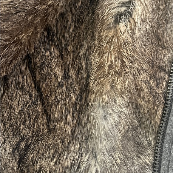 Juicy Couture Heather Gray Sweatshirt Fur Lined - Picture 4 of 13